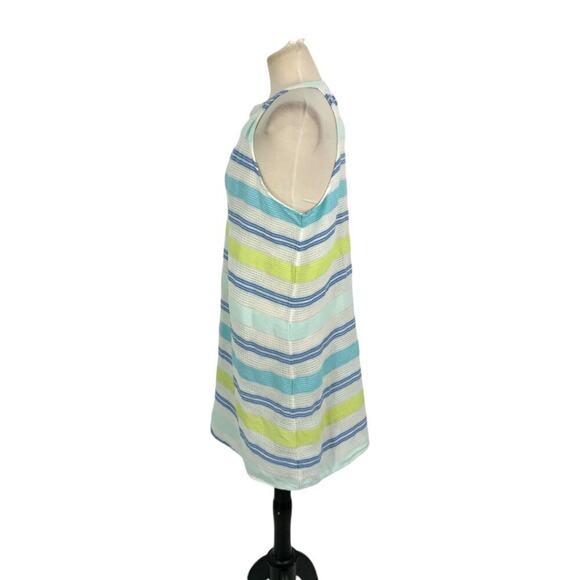 Vineyard Vines 100% Cotton Lightweight Striped Trapeze Sundress Size Medium - Picture 4 of 6